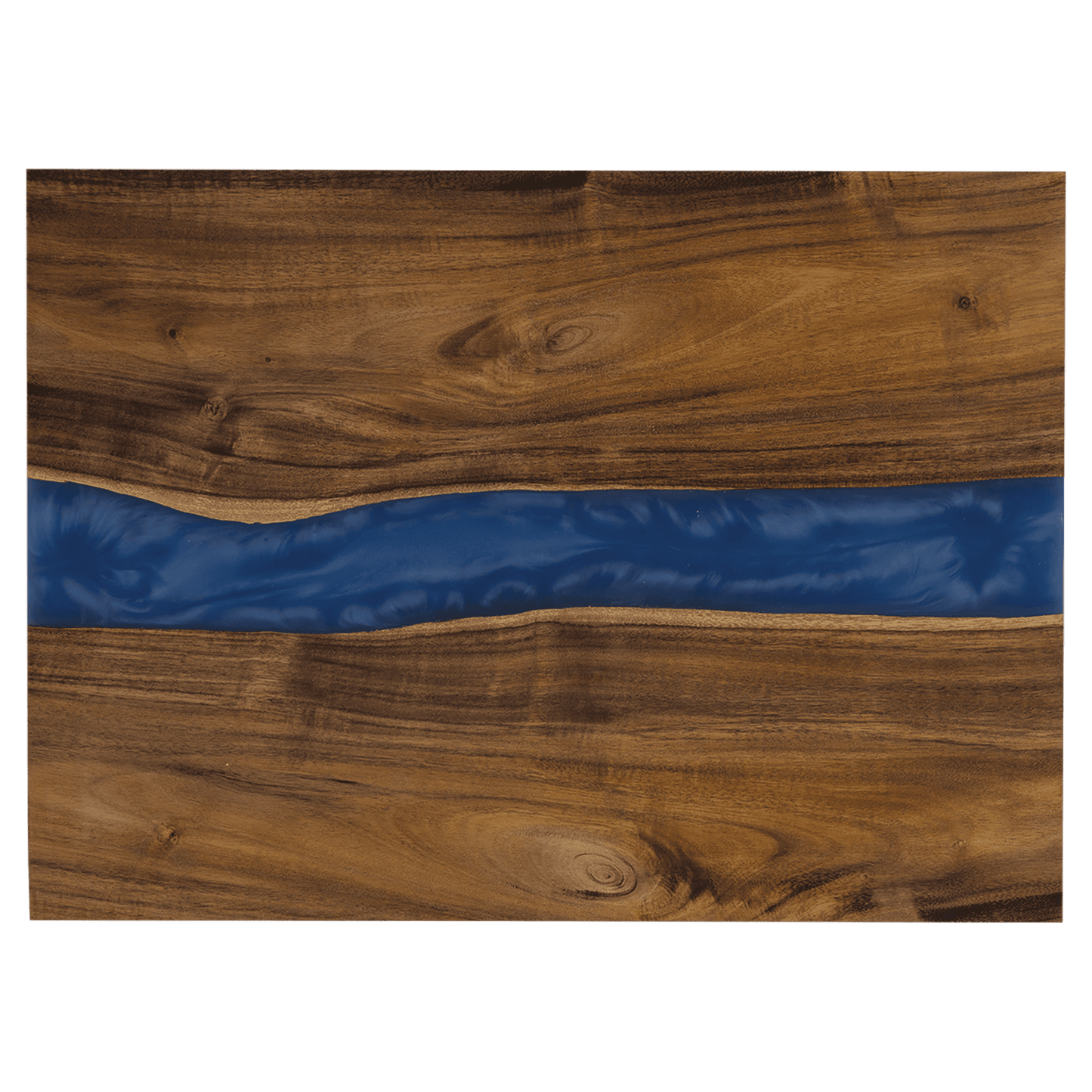 Acacia with Blue Pearl Resin Serving Board 15"x11 3/4"
