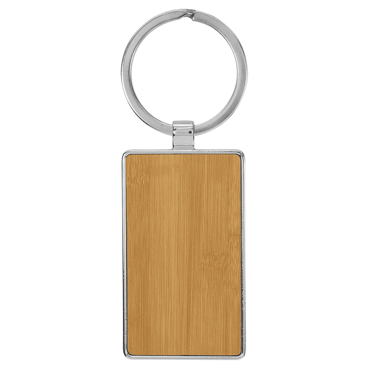 Leatherette/Metal Keychain Rectangle