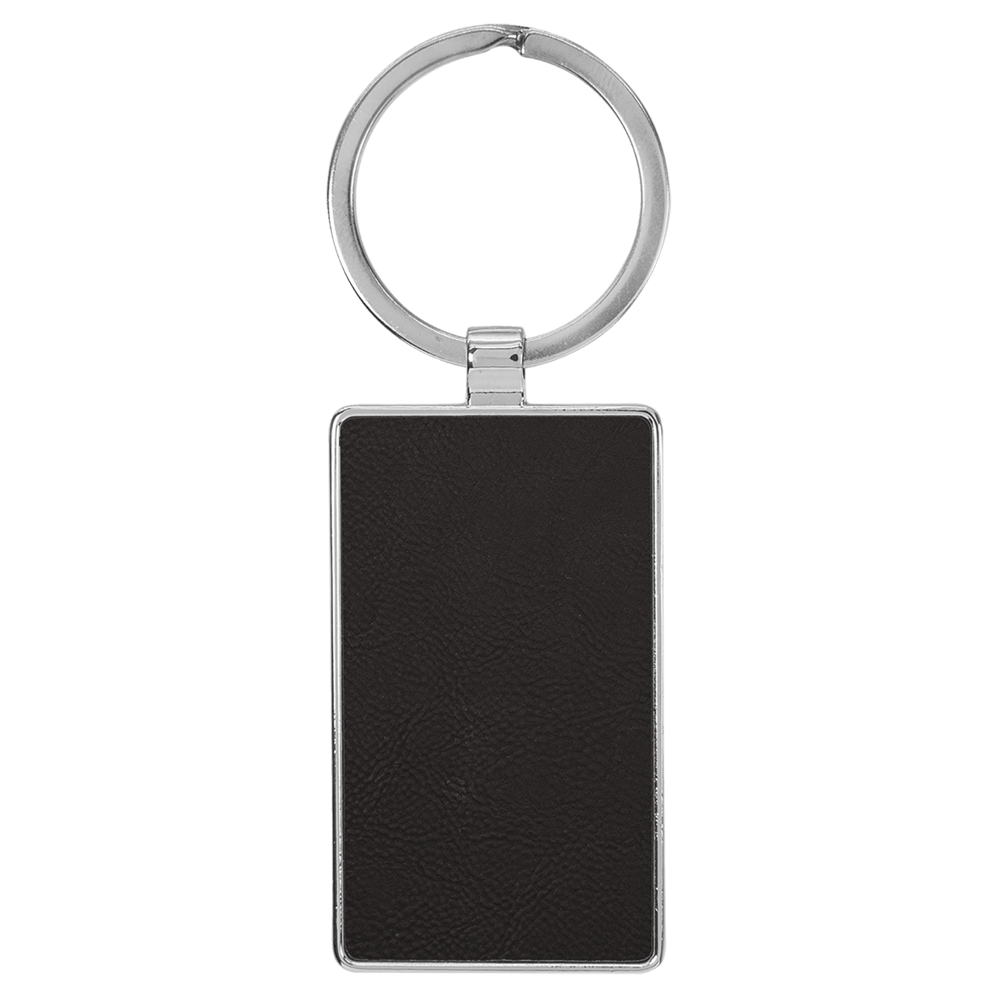 Leatherette/Metal Keychain Rectangle