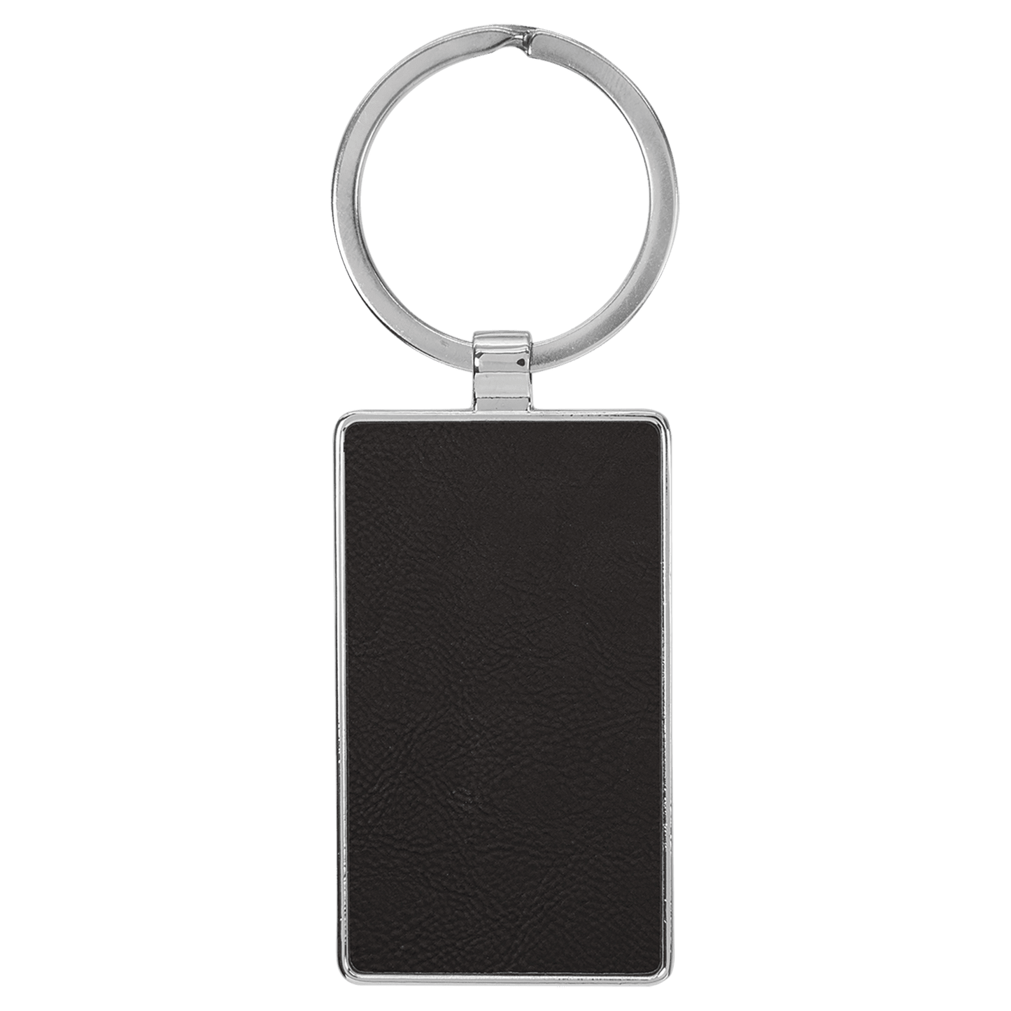 Leatherette/Metal Keychain Rectangle