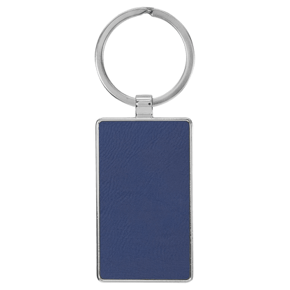Leatherette/Metal Keychain Rectangle