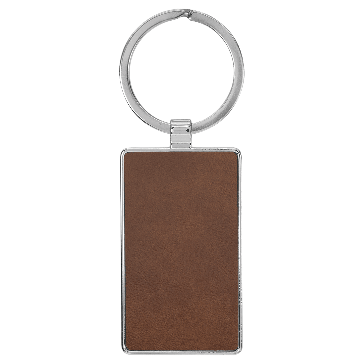 Leatherette/Metal Keychain Rectangle