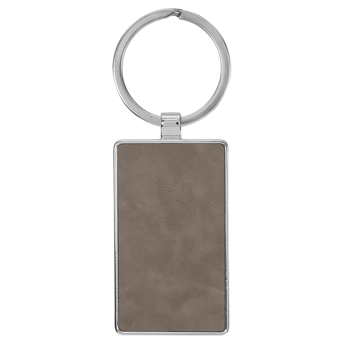 Leatherette/Metal Keychain Rectangle