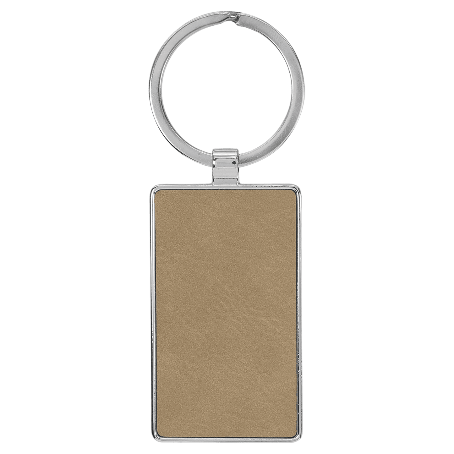 Leatherette/Metal Keychain Rectangle