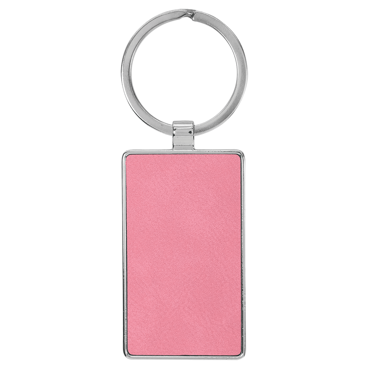 Leatherette/Metal Keychain Rectangle