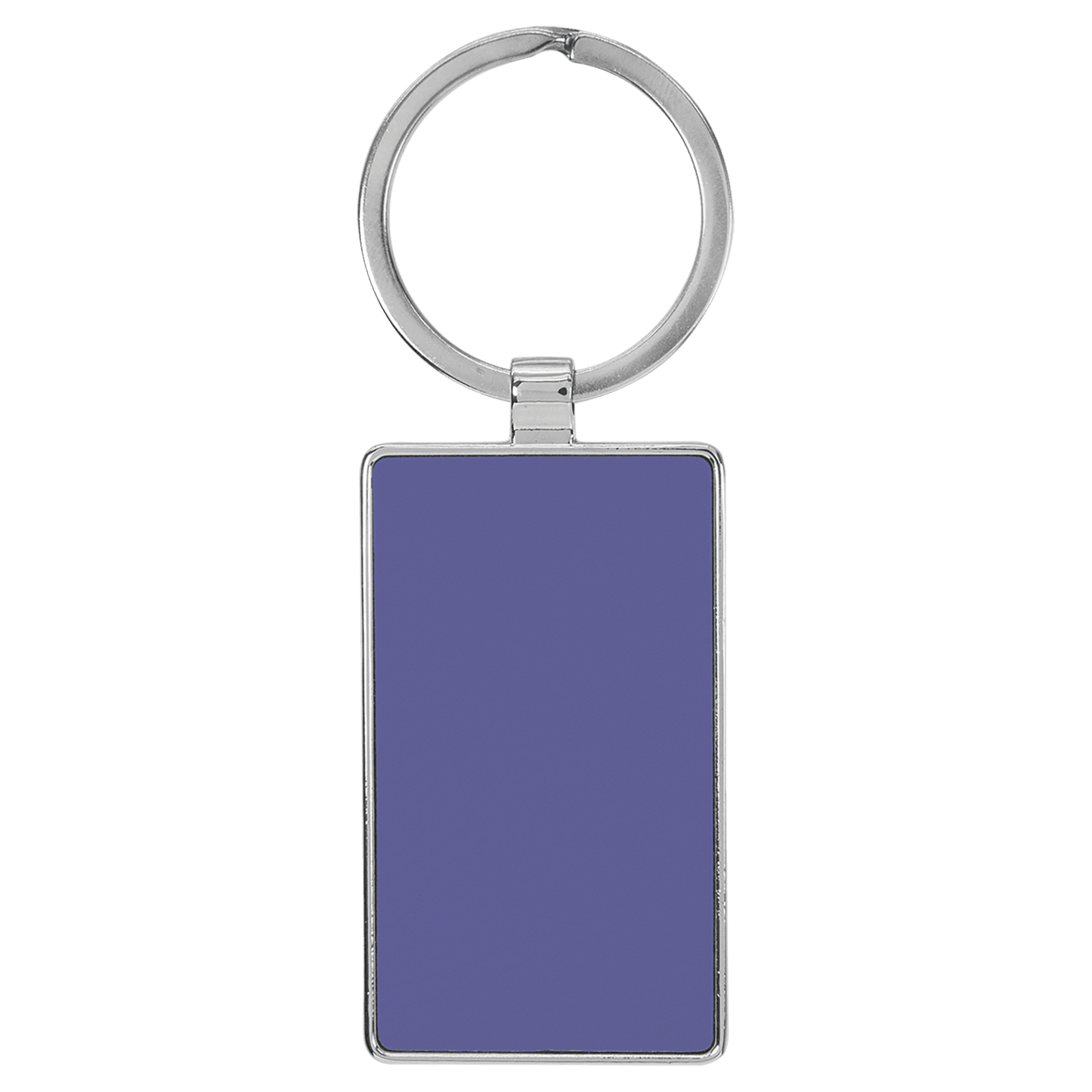 Leatherette/Metal Keychain Rectangle