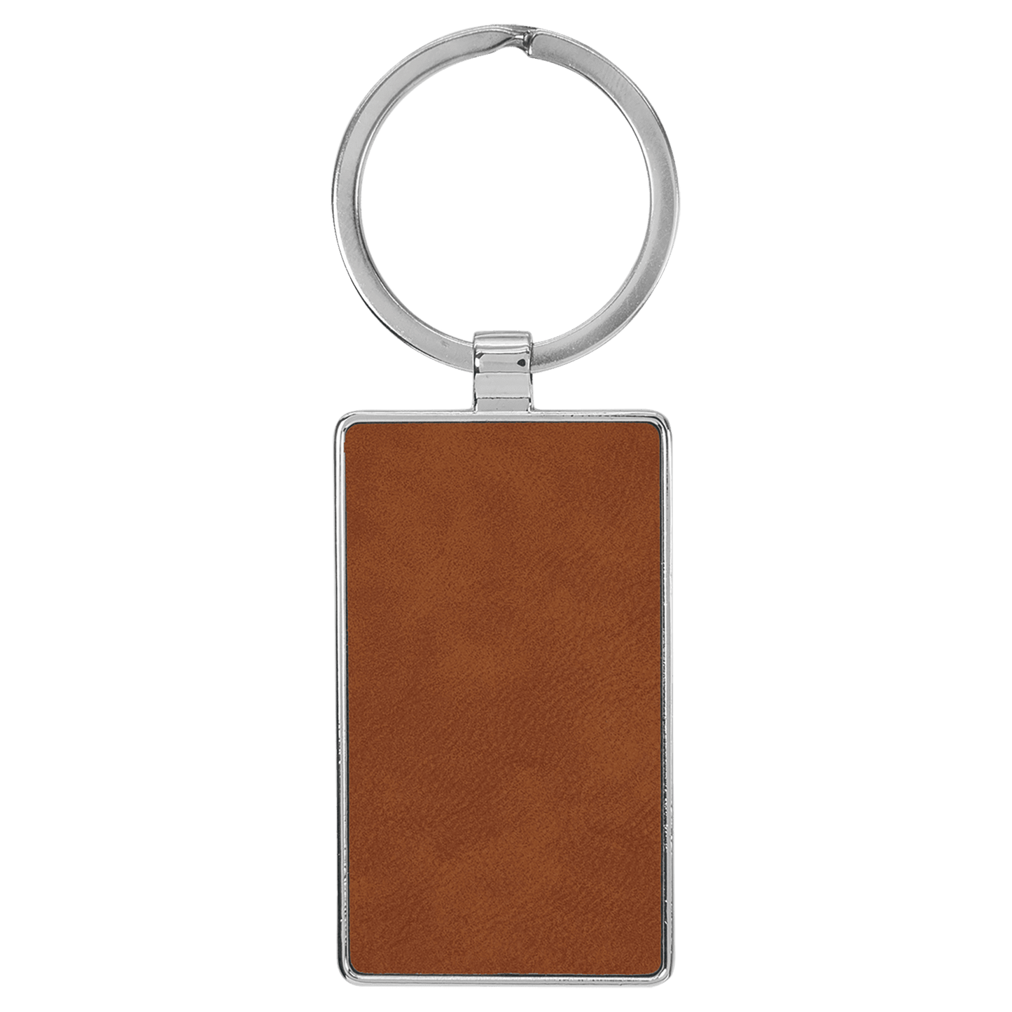 Leatherette/Metal Keychain Rectangle