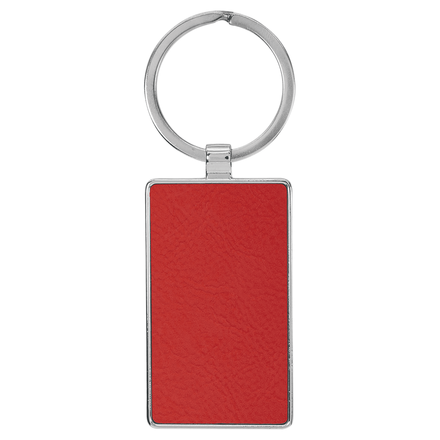 Leatherette/Metal Keychain Rectangle