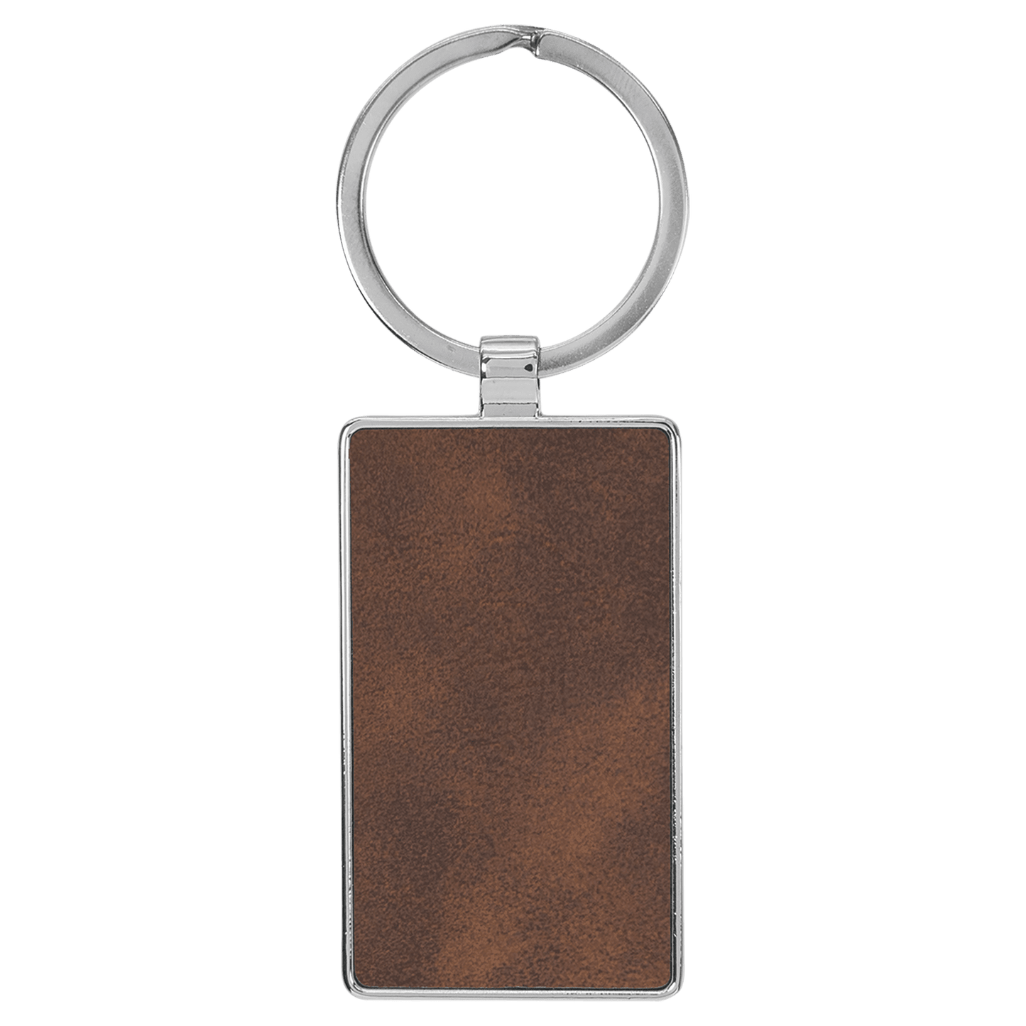 Leatherette/Metal Keychain Rectangle