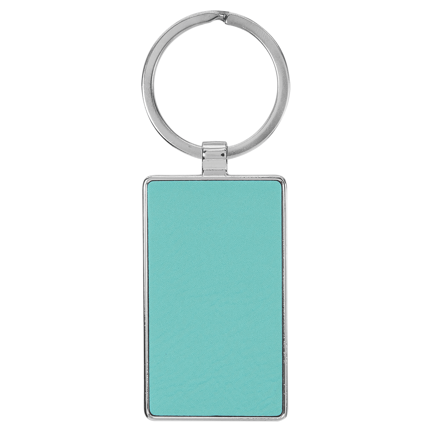Leatherette/Metal Keychain Rectangle