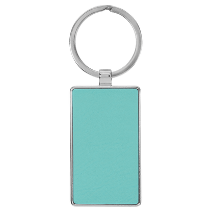 Leatherette/Metal Keychain Rectangle